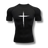 Scratched Cross Compression Top